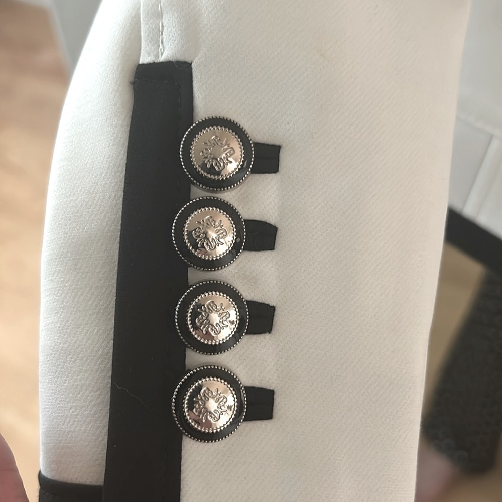 White House Black Market Black and White Blazer with Contrast Trim-brand new! - Picture 5 of 7